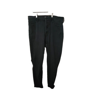 Old Navy Black Denim Rockstar Super Skinny Extra High Rise Jeans Womans Size 18